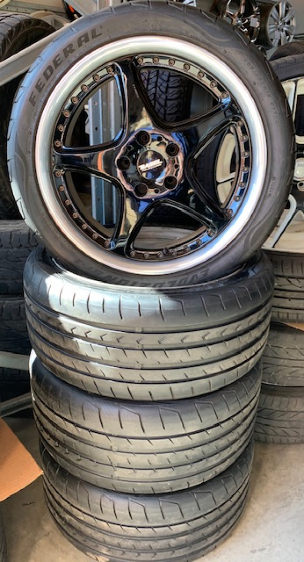 5/114.3 18x8.5 - 18x9.5 Basel By Starform 40P (Staggered Set)